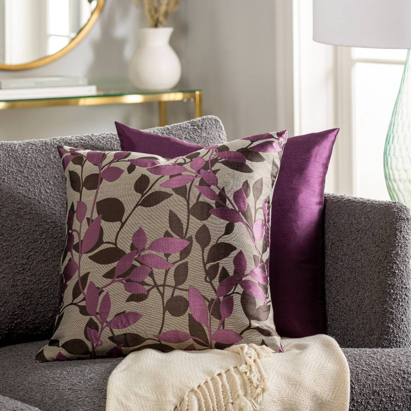 Soignies Bright Purple Pillow Cover