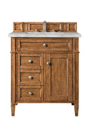 James Martin Brittany 30" Single Bathroom Vanity, Saddle Brown