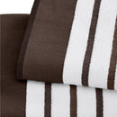 Decorative Cotton Stripe Bath Towel Set - Noelle Collection