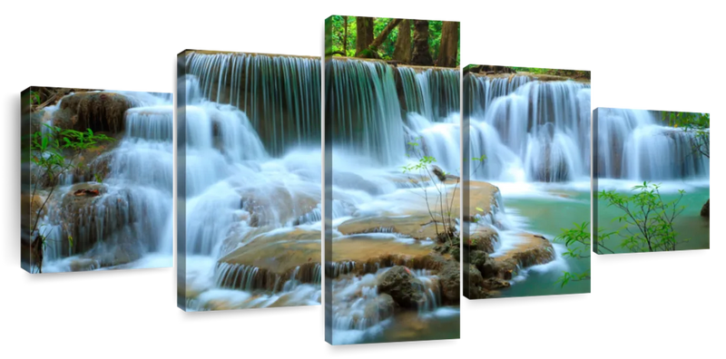 Kanchanaburi Deep Forest Waterfall Wall Art