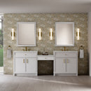 James Martin Bellshire 96" Double Bathroom Vanity, Bright White