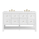 James Martin Breckenridge 60" Double Bathroom Vanity, Bright White