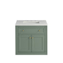 James Martin Chicago 30" Single Bathroom Vanity, Smokey Celadon