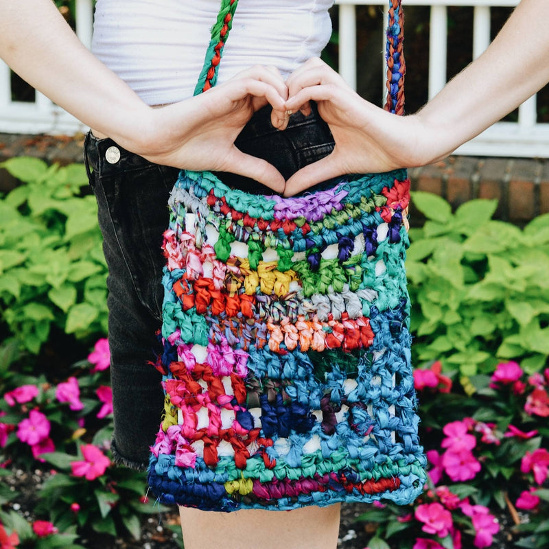 Hidden Heart Bag Crochet Kit