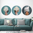 Hidden Woman Canvas - Circle