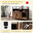 Hidden Cat Washroom with Double Doors and Scratch Cardboard by LJGDeals