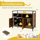 Hidden Cat Washroom with Double Doors and Scratch Cardboard by LJGDeals