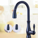 GobekUsa Brass Kitchen Faucet Pull Out Sprayer High Arch Mixer Tap Kit