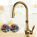 GobekUsa Brass Kitchen Faucet Pull Out Sprayer High Arch Mixer Tap Kit