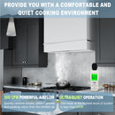 Akicon 30" Stainless Steel Wall Mount Range Hood with 600 CFM Vent Hood - AK-HS30HA-SW
