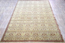 Hand Knotted 10x14 Modern Gold And Red Wool Area Rug