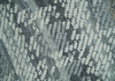 High-Low Ivory, Gray and Charcoal 8x10 hand knotted Contemporary wool Area rug