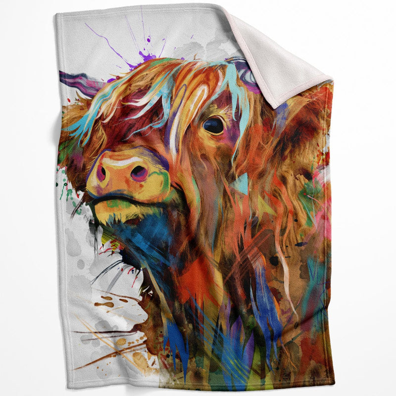 Highland Cow of Colors Blanket