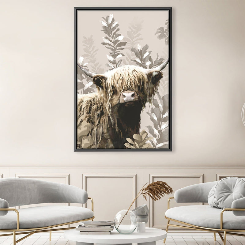 Highland Cow Wilderness Canvas