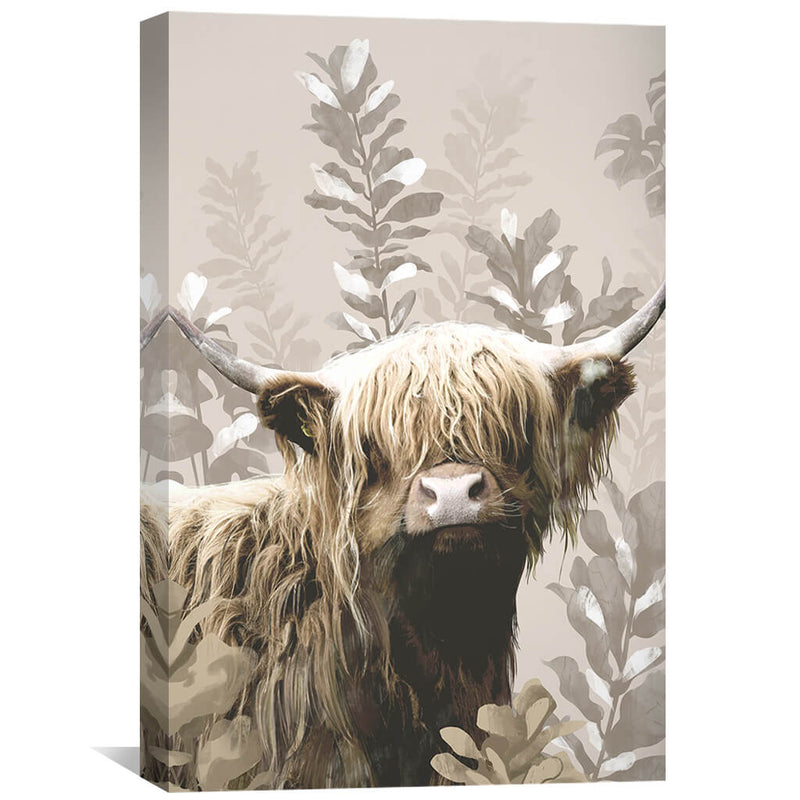 Highland Cow Wilderness Canvas