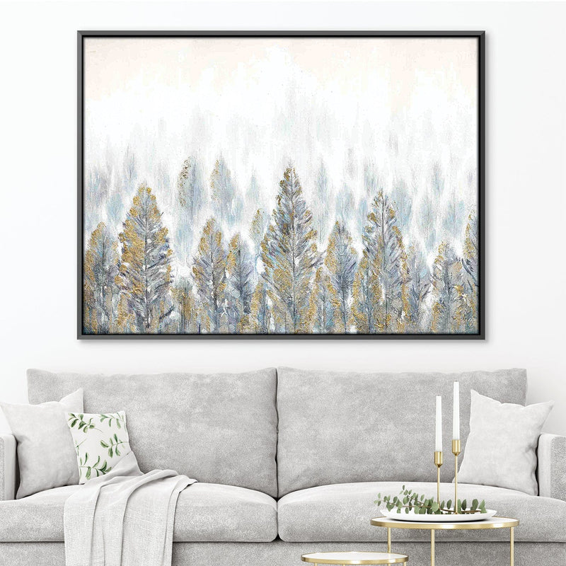 Hint of Gold Forest Oil Painting