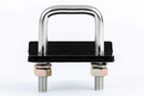 Hitch Mount Stabilizer for 1.25" to 2" Hitch Receivers, Black
