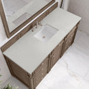 James Martin Bristol 60" Single Bathroom Vanity, Whitewashed Walnut