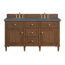 James Martin Lorelai 60" Double Bathroom Vanity, Mid-Century Walnut