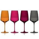 Reserve Nouveau Crystal Wine Glasses in Sunset Set of 4 by Viski