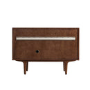 James Martin Amberly 48" Dual Mount Single Bathroom Vanity, Mid-Century Walnut