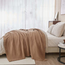 100% Cotton Waffle Weave Blanket - Mikala Collection by Great Bay Home