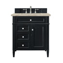 James Martin Brittany 30" Single Bathroom Vanity, Black Onyx