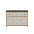 James Martin Celeste 48" Single Bathroom Vanity, Sunwashed Oak with Embossed Shagreen Drawer Fronts