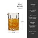 Admiral Crystal Mixing Glass by Viski