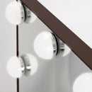9 Led Light Bulb Hollywood Vertical Makeup Mirror - 12" X 14"