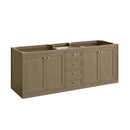 James Martin Chicago 72" Double Bathroom Vanity, Walnut Whisper