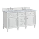 James Martin Lorelai 60" Double Bathroom Vanity, Bright White