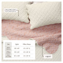 Floral Print & Scallopeded Edge Cotton Quilt Set - Sandie Collection by Great Bay Home