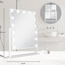 15 Led Light Bulb Vertical Hollywood Makeup Mirror - 18" X 21"