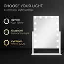 15 Led Light Bulb Vertical Hollywood Makeup Mirror - 18" X 21"