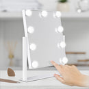 9 Led Light Bulb Hollywood Vertical Makeup Mirror - 12" X 14"