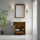 James Martin Bellshire 30" Single Bathroom Vanity, Honey Oak