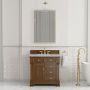 James Martin Brookfield 36" Single Bathroom Vanity, Honey Oak
