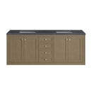 James Martin Chicago 72" Double Bathroom Vanity, Walnut Whisper