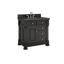James Martin Brookfield 36" Single Bathroom Vanity, Black Onyx