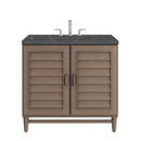 James Martin Portland 36" Single Bathroom Vanity, Whitewashed Walnut