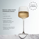 Reserve Julien Crystal Chardonnay Glasses Set of 4 by Viski