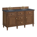 James Martin Lorelai 60" Double Bathroom Vanity, Mid-Century Walnut