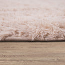 Solid Shag Rug Silky Soft & Fluffy In Cream
