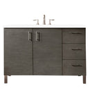James Martin Metropolitan 48" Dual Mount Single Bathroom Vanity, Silver Oak