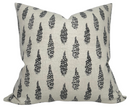 Hollyhock Pillow Cover in Jet, McLaurin + Piercy Textiles