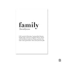Home Family Love Canvas