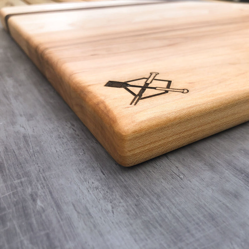 Home Plate Cutting Board, detail