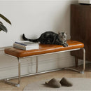 Duas Leather Bench