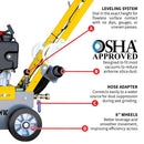 PRE ORDER: 10" Honda Concrete Floor Grinder 10HP GXV390 Motor for Smoothing, Floor Prep, Coatings by Tomahawk Power